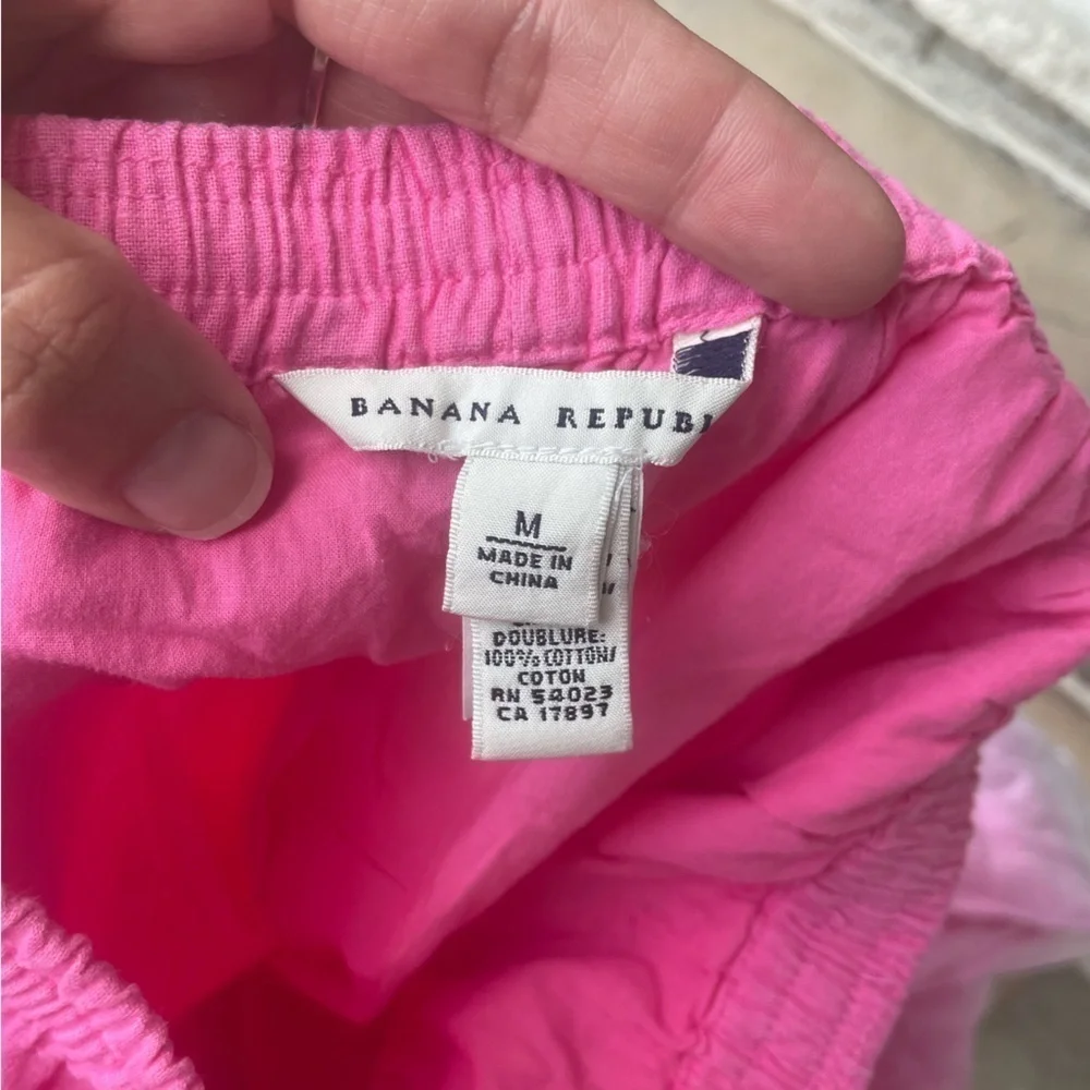 Banana Republic Linen Blend Pink and White Ombre Skirt Size Medium - Picture 7 of 8